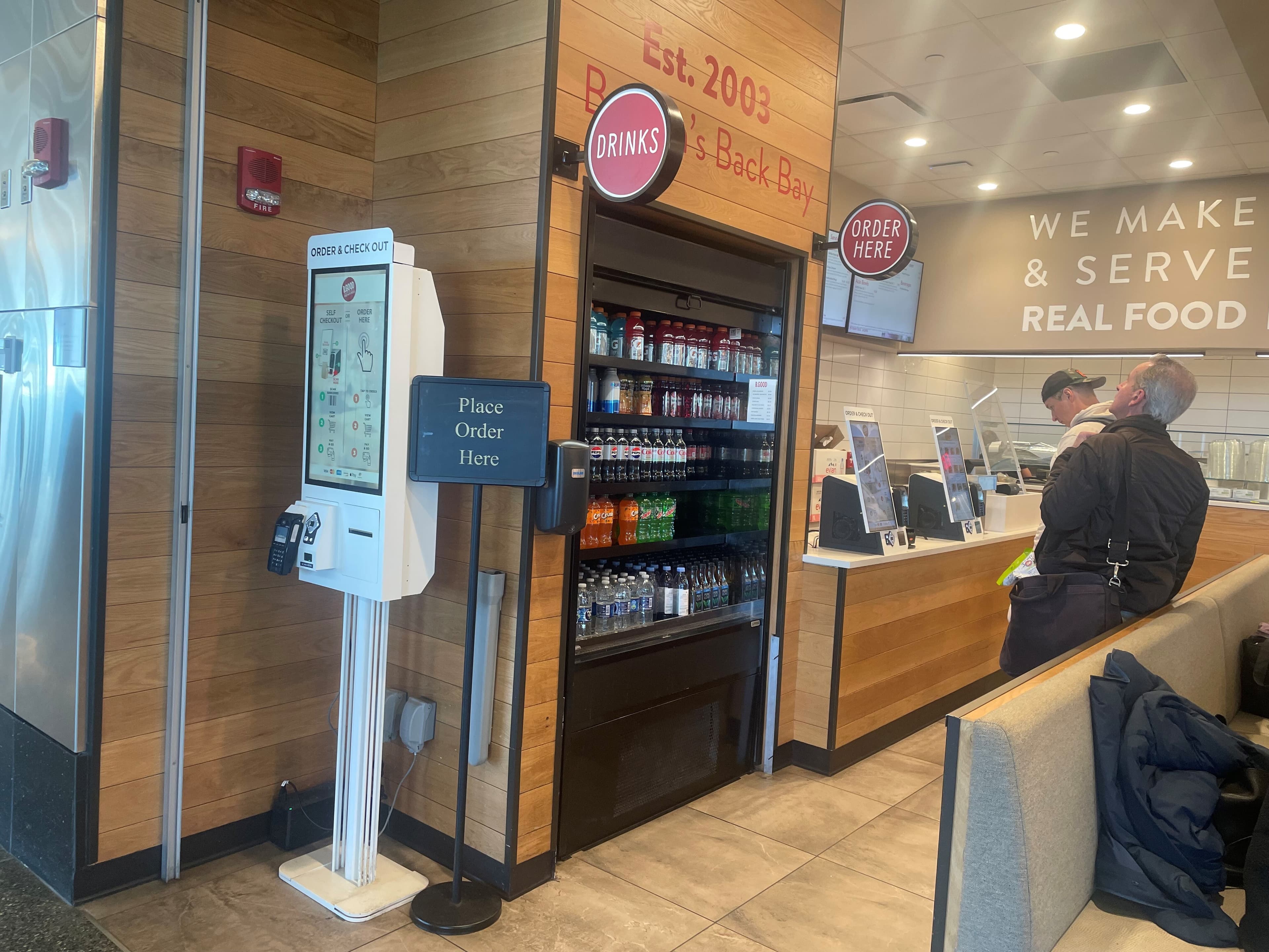 XPR self-ordering kiosks at Boston (BOS)